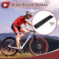 Bicycle Spokes Set 13G 271mm Carbon Steel Black for 700C Wheels (n/a)