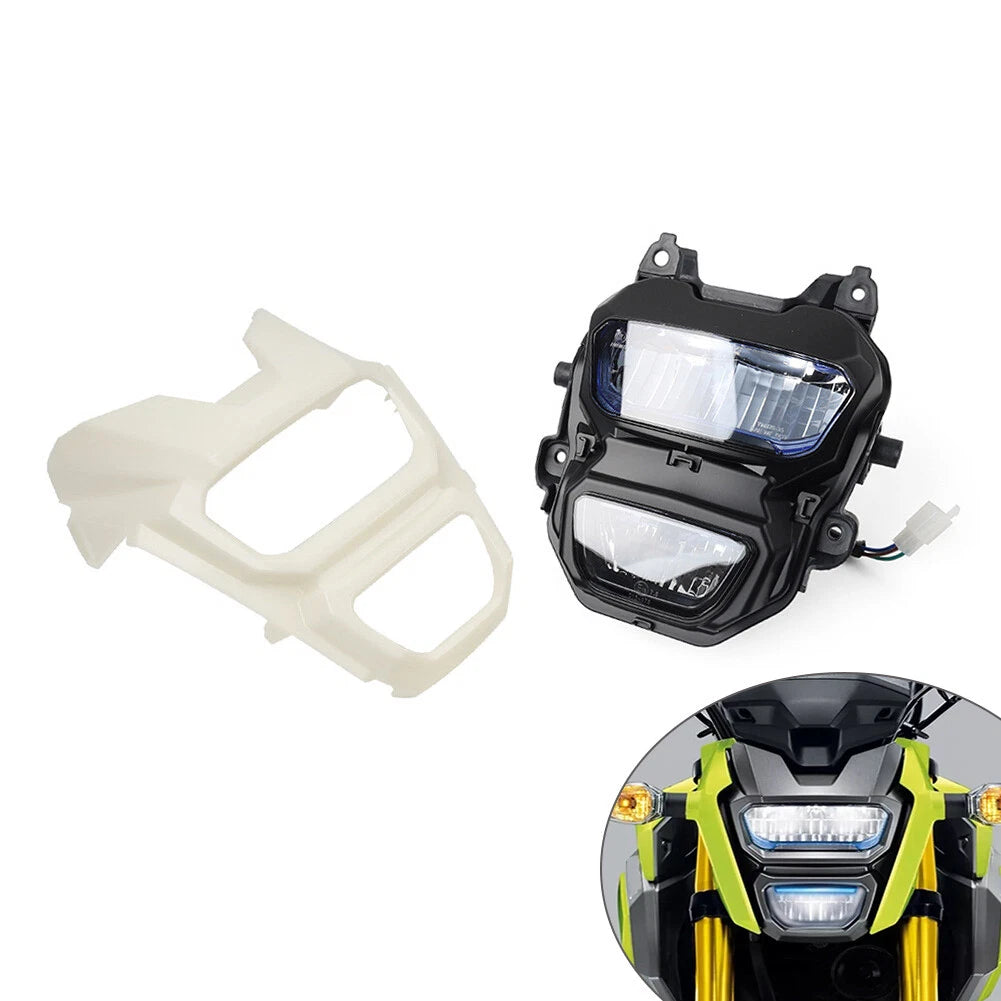 LED Headlight Lamp & Cover for Honda Grom MSX125 (2016–2018)