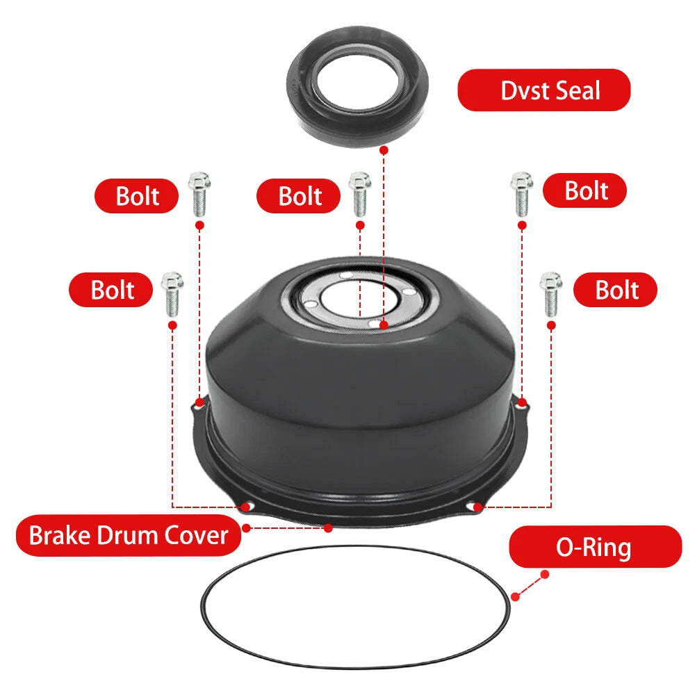 Rear Brake Drum Cover for Honda TRX300 TRX300FW (1988–2000)