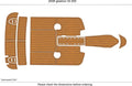 EVA Foam Teak Deck Flooring Mat for Cobalt 262 (2008)