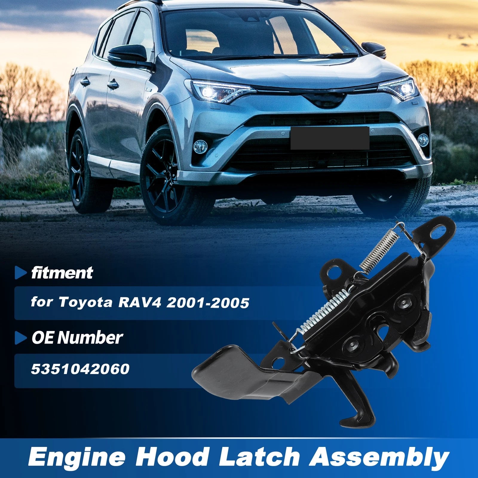 Engine Hood Latch Assembly for Toyota RAV4 (2001–2005)