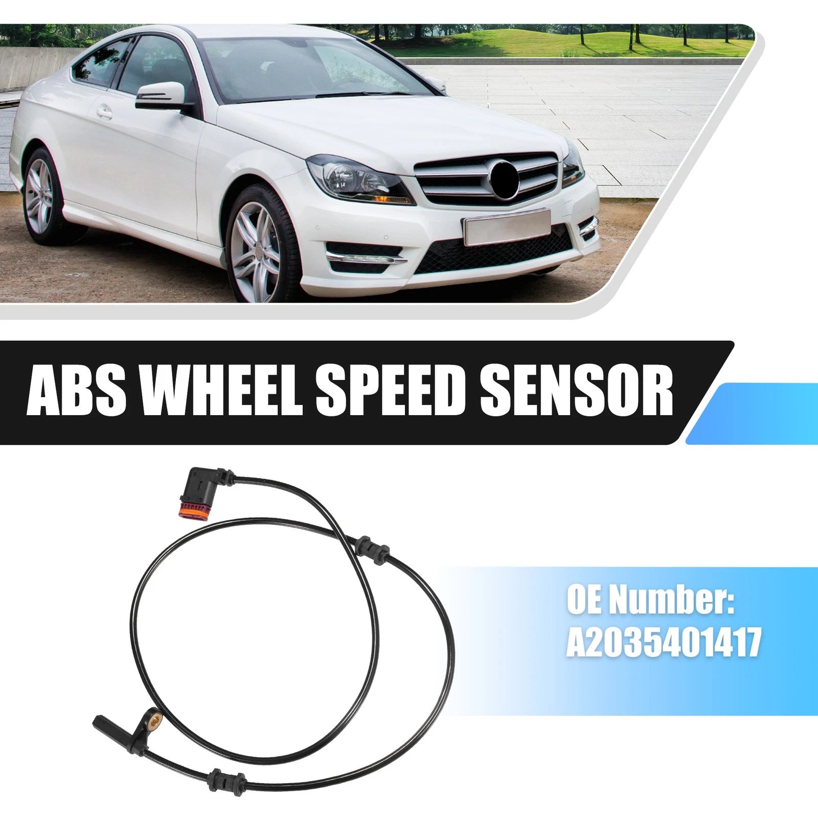Rear Right ABS Wheel Speed Sensor for Mercedes-Benz C 230 (2002–2007)