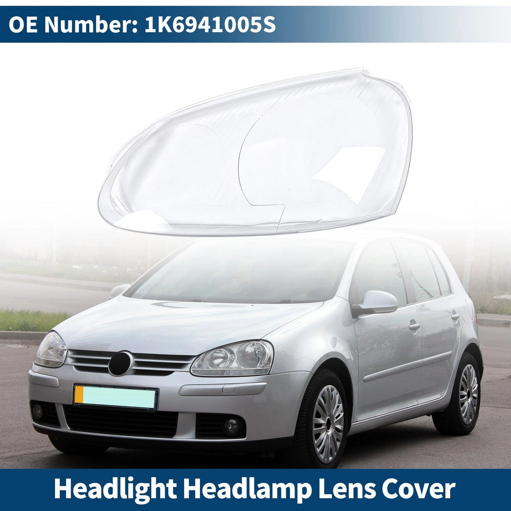 1 Pc Headlight Lens Cover for VW Golf (2006–2014) No. 1K6941005S Clear