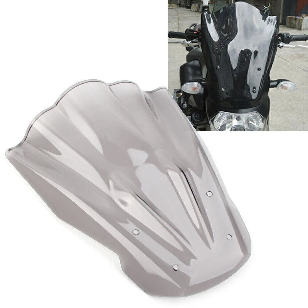 Windshield Windscreen Deflector Faring Screen Fit Yamaha MT 07 2014 - 2017 Grey