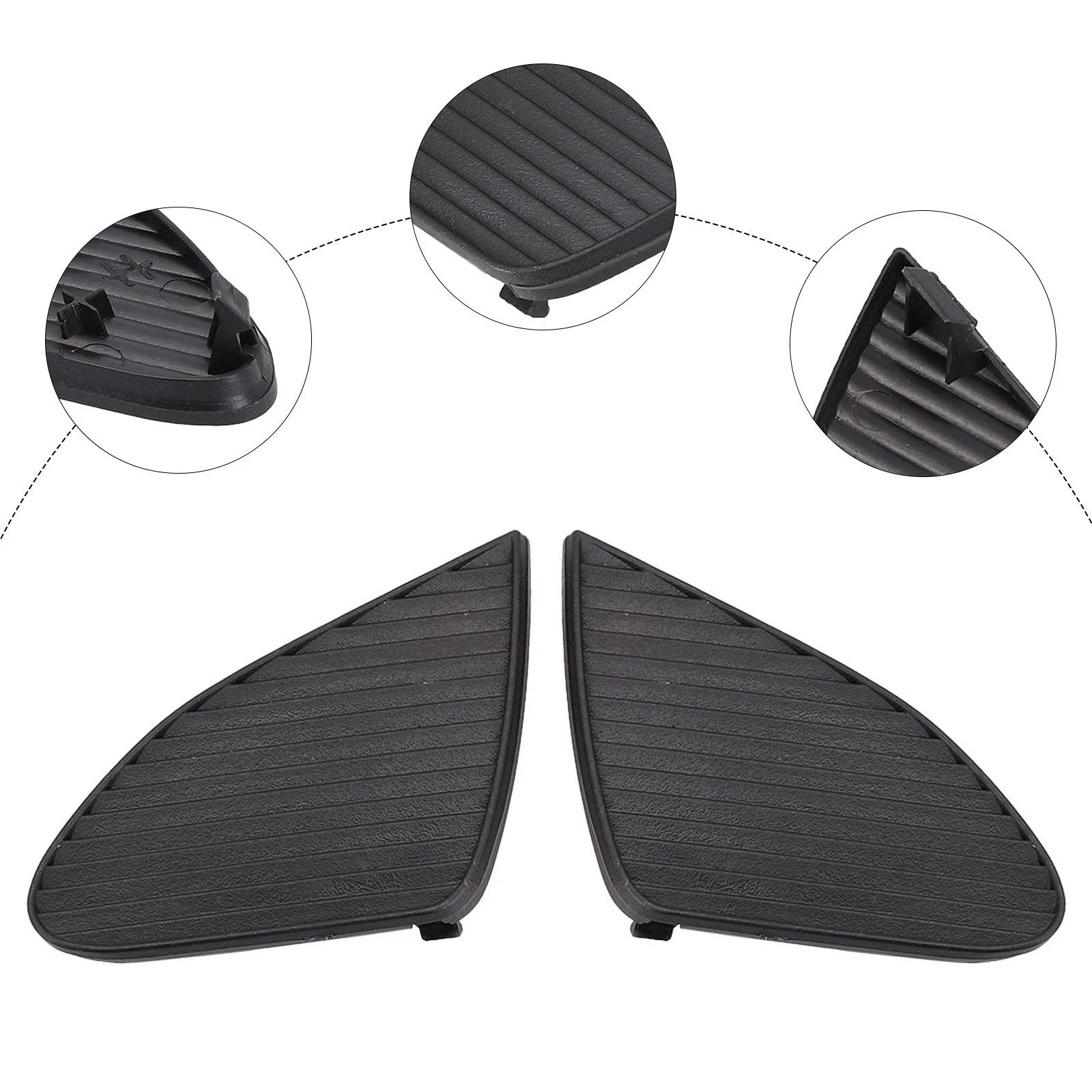 Fog Light Cover Trim for - Left & Right, Black
