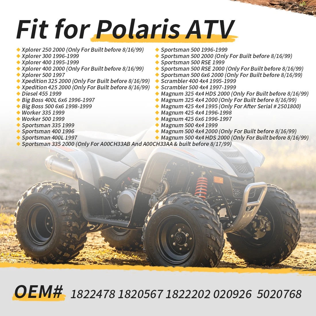 2X Tie Rod End Kit for Polaris Xplorer 250 300 400 500 Xpedition 325 425 (1996–2004) 5020768