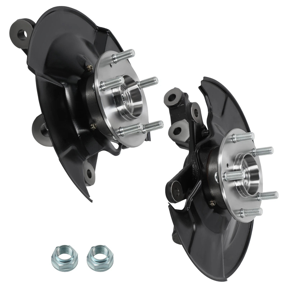 Pair Front Steering Knuckle & Wheel Hub Bearing for Honda Civic (1996–2000)