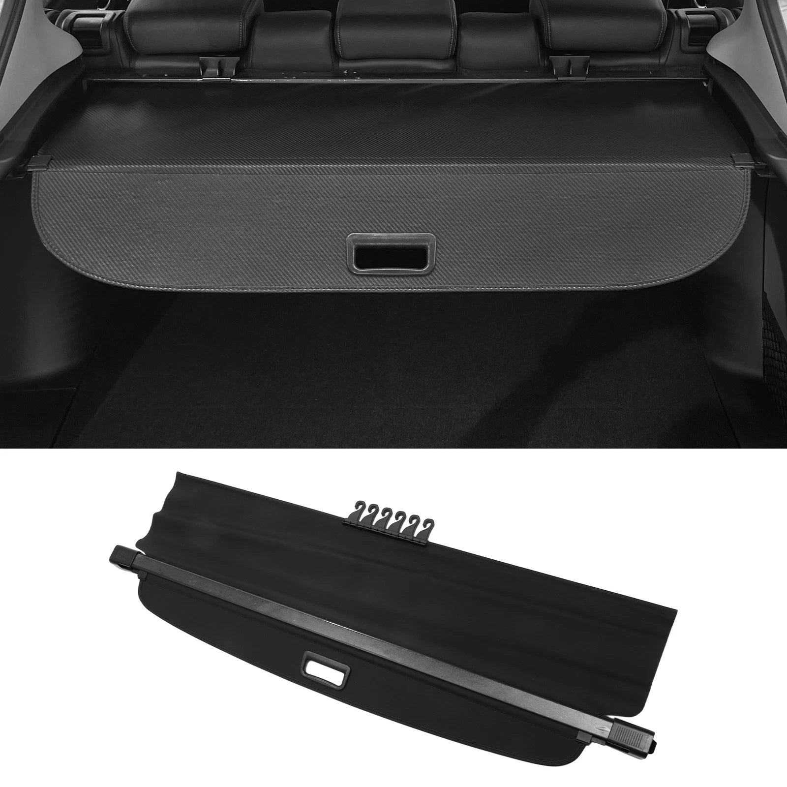 Trunk Retractable Cargo Cover Gloss Black for Lexus RX350 RX450h (2004–2009)