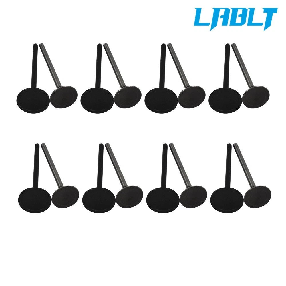 Set of 16 Intake Exhaust Engine Valves for GM 2.0L/2.2L/2.4L DOHC (2000–2010)