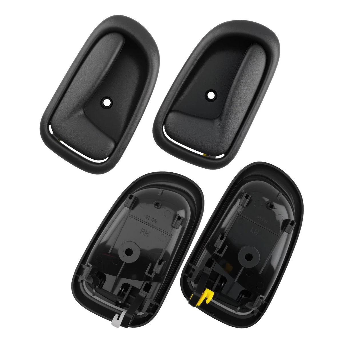 Set of 4 Interior Door Handles for Geo Prizm (1993–1997) Black