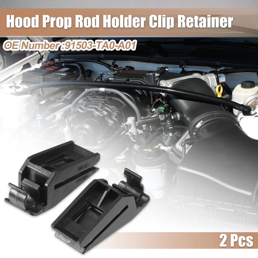 2 Pack Hood Prop Rod Holder Clip Retainer Replacement for Honda Accord (2008–2012)