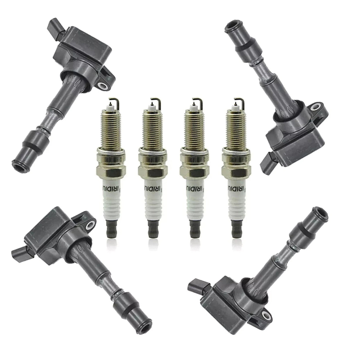Set of 4 Ignition Coils & Spark Plugs for Hyundai Elantra (2017–2020)
