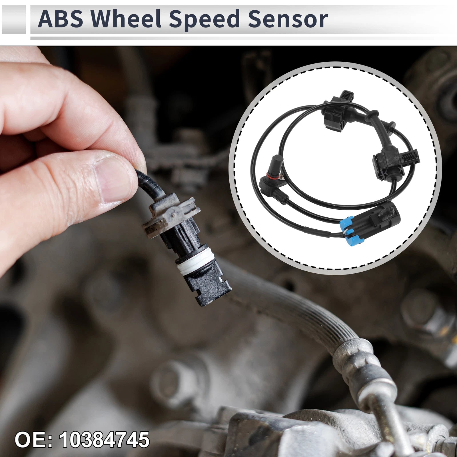ABS Wheel Speed Sensor for Chevrolet Silverado 1500 (2007–2013) 1 Pcs Rear