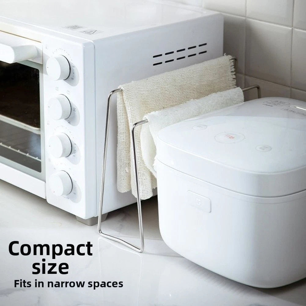 Stainless Steel Dishcloth Rack for Cooking Convenience
