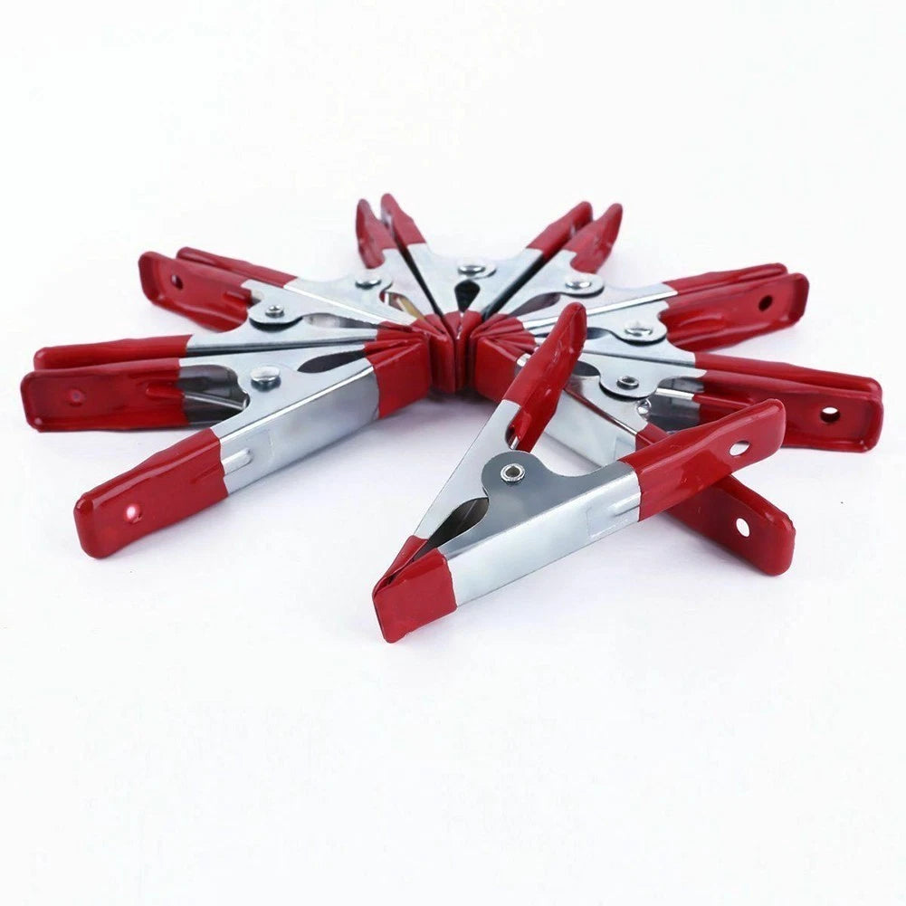 8 PCS 50mm Metal Spring Clamp Set Clips for Crafts