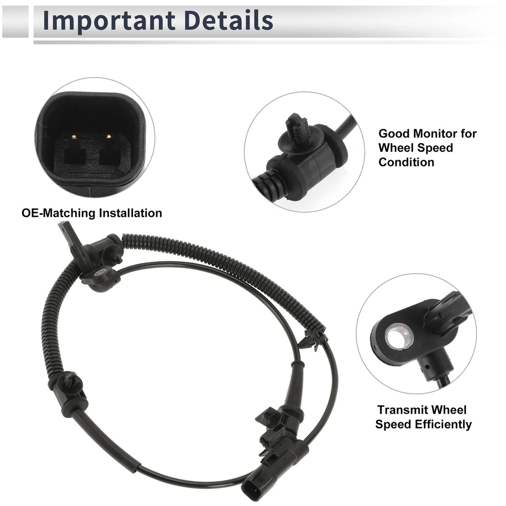 ABS Wheel Speed Sensor for Chevrolet Cruze (2011–2016) 1 Pc Front Left/Right