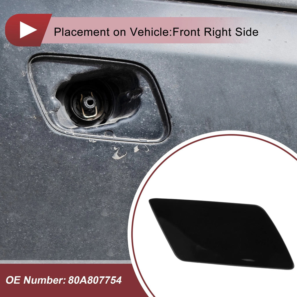 Headlight Washer Nozzle Cover Cap Replacement for Audi Q5 (2017–2021)