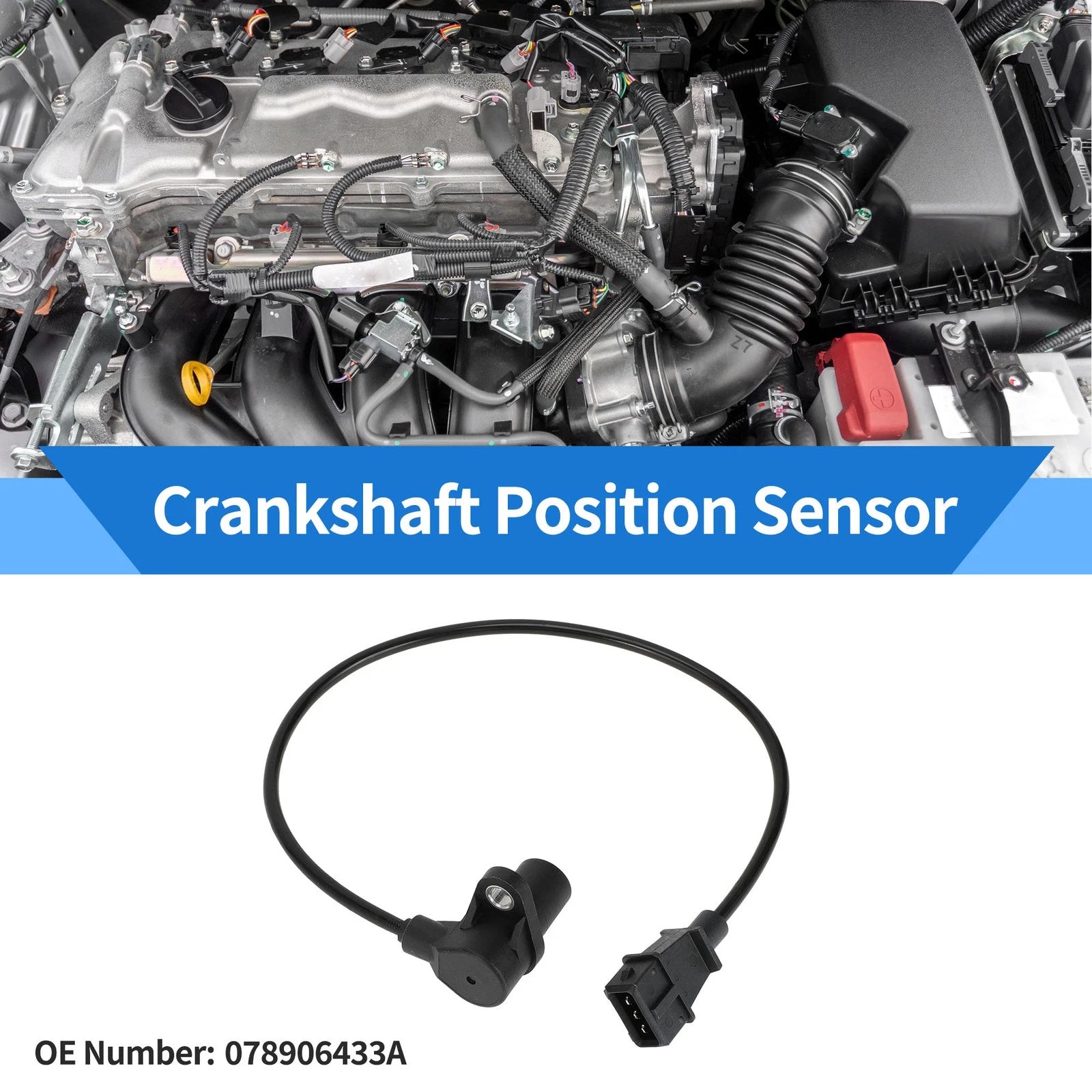 Crankshaft Position Sensor for Audi A4 1.8 (2000–2005) No. 078906433A