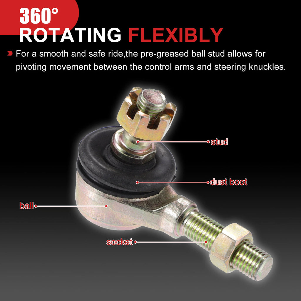 2X M10x1.25 Ball Joint Kit for 50cc 70cc 90cc 110cc