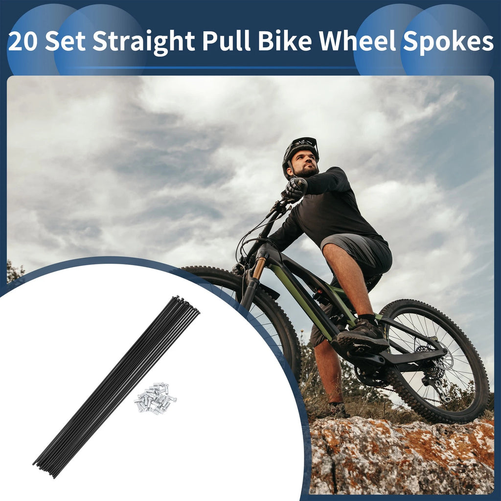 Bicycle Spokes Replacement Straight Pull 275mm for 14G Wheel Set (Qty 20)