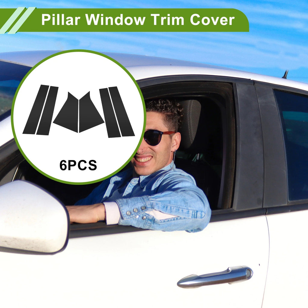 Pillar Window Trim Kit for Chevy Malibu (2016–2021) Black