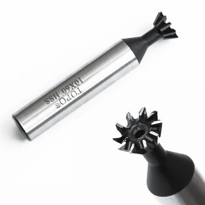 6 Flute Dovetail Cutter 60 Degrees 10mm Shank for Cast Iron