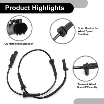 ABS Wheel Speed Sensor No. 9S512B572BA for Fiat 500 (2007–2023)