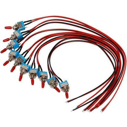 Toggle Switch for Universal Applications (Pre-Wired with 24AWG Wire)
