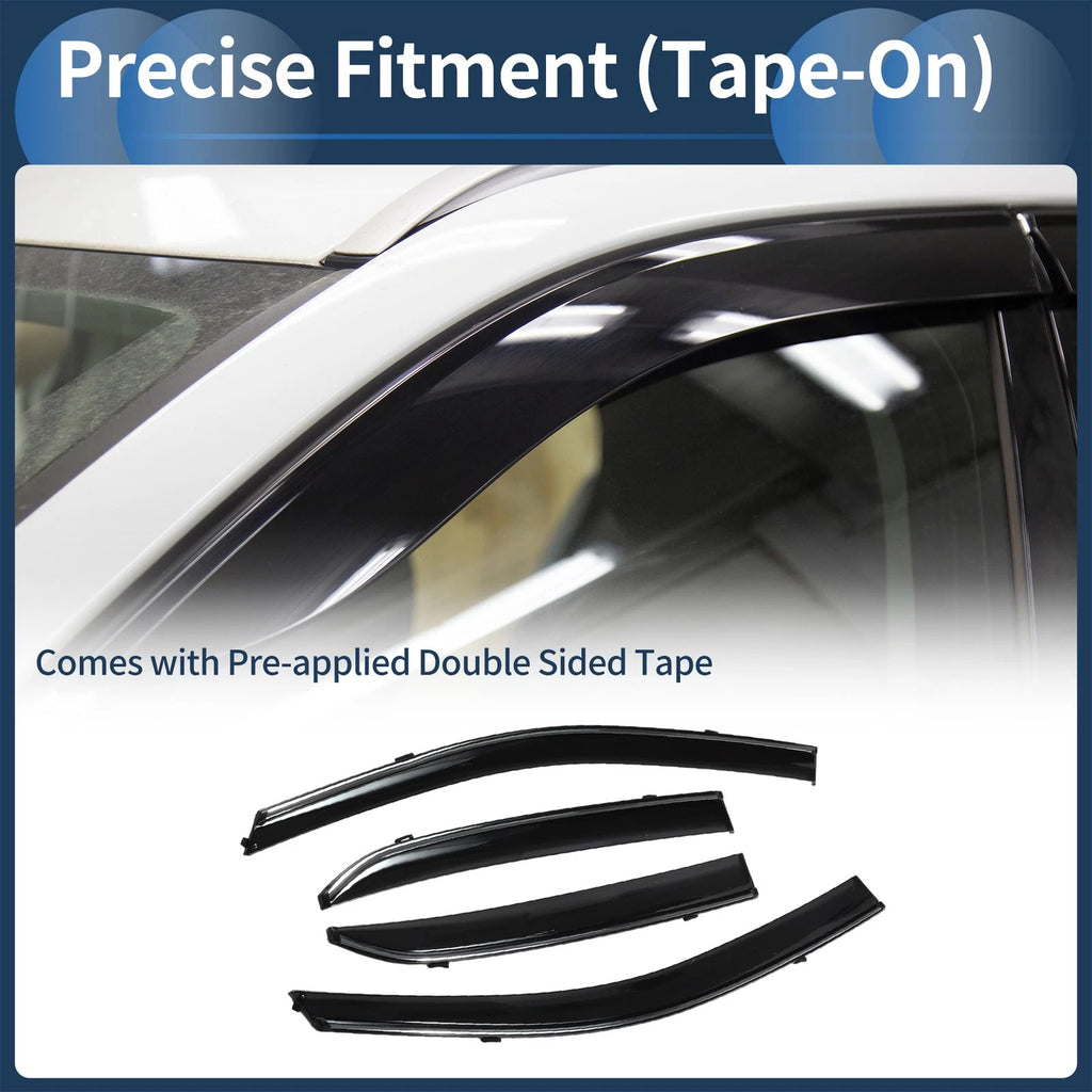 Window Deflectors Side Vent Visors Replacement for Toyota Corolla (2009–2013)