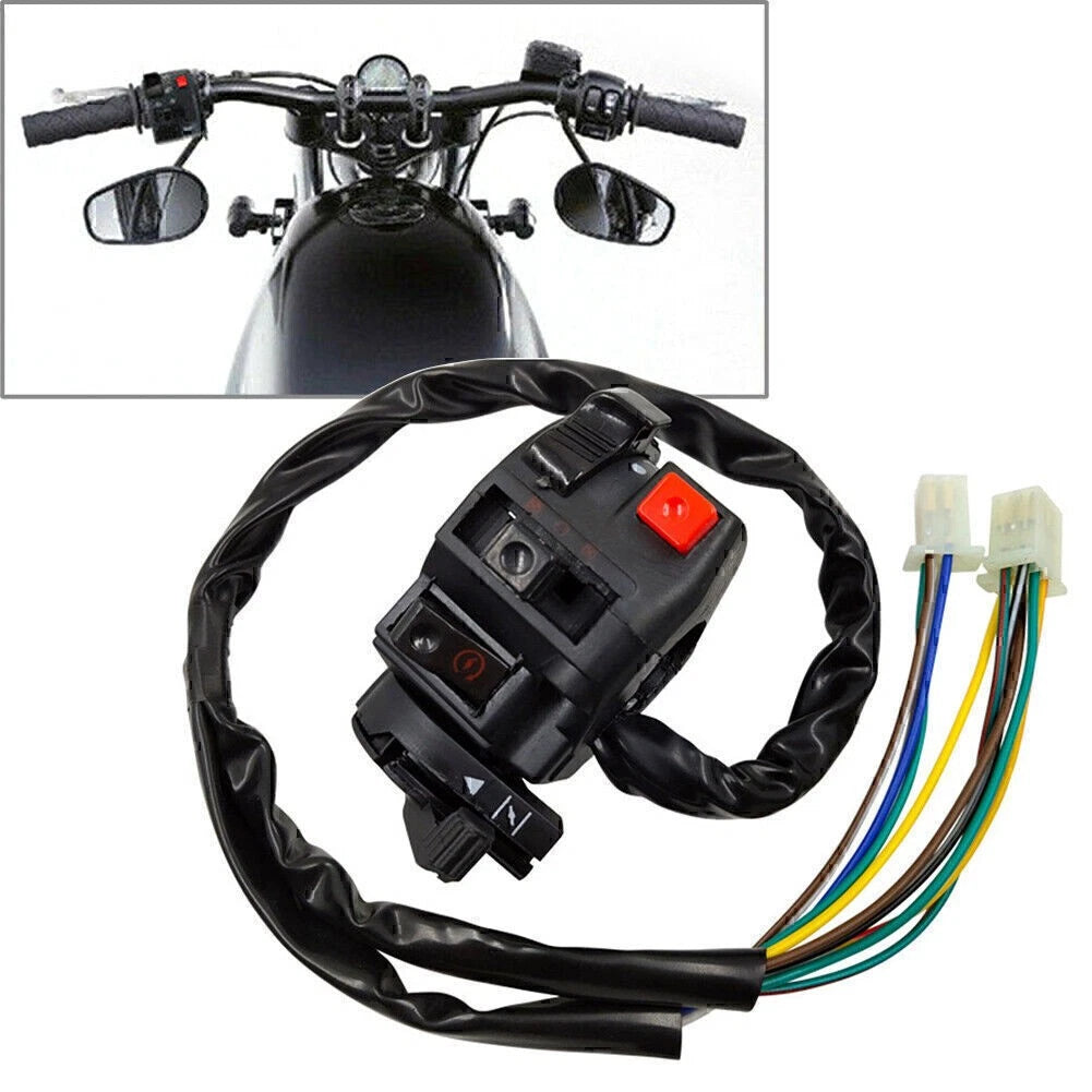 Motorcycle Handlebar High/Low Beam On/Off Start Kill Headlight Throttle Switch