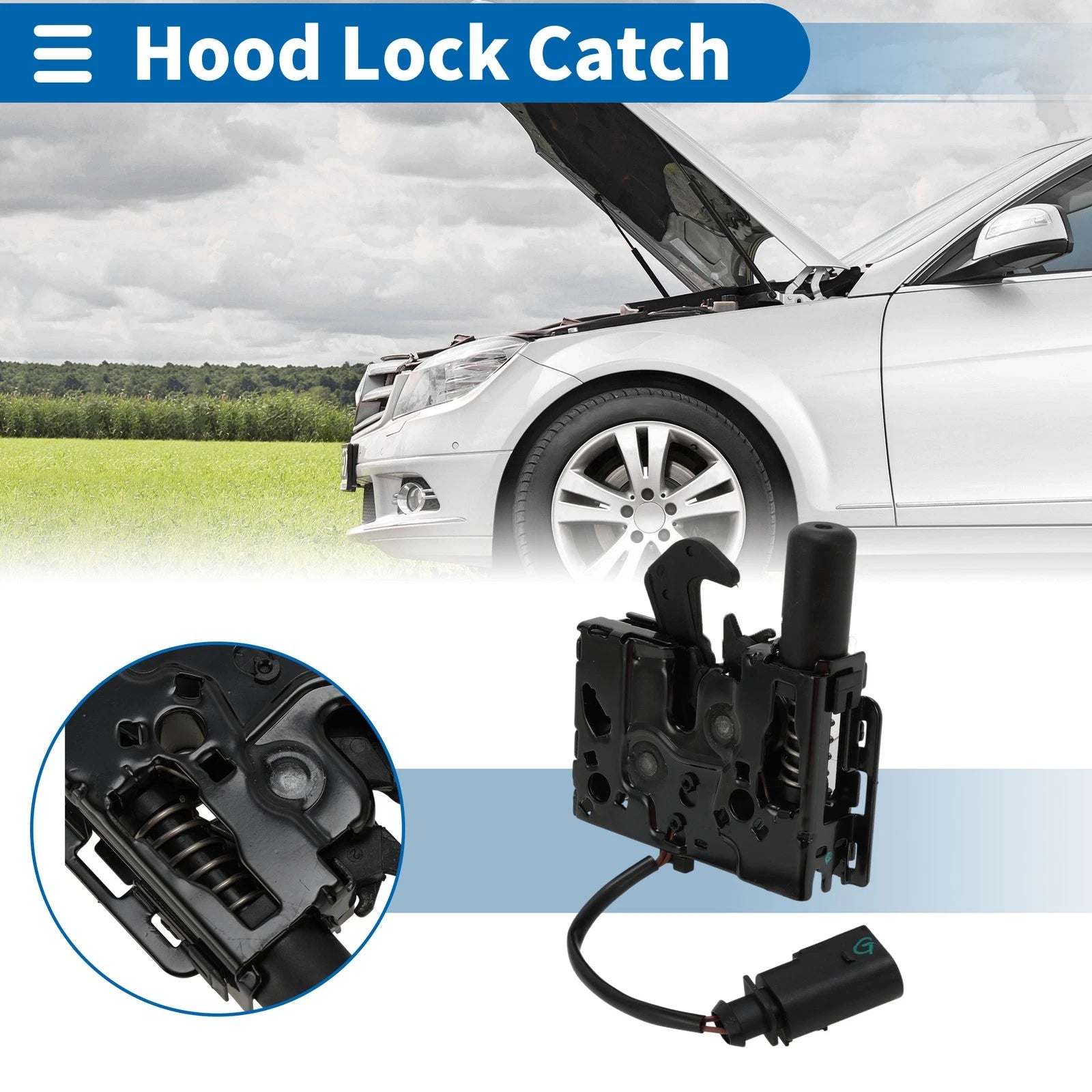 Hood Latch Assembly Replacement for Audi A4 (2017–2020)