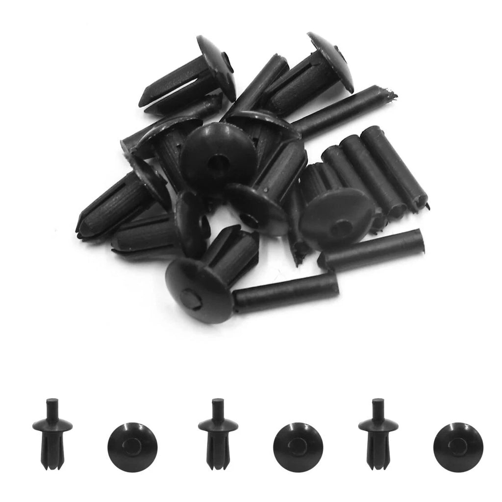 10Pcs 5mm Black Plastic Rivets Clips for BMW E46 (1998–2006)