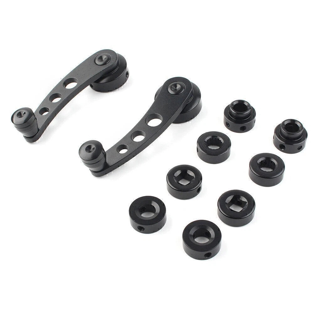 2X CNC Aluminum Alloy Window Crank Handle for Universal Vehicles