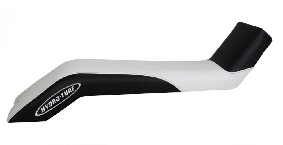 Seat Cover for Kawasaki X2 650 (1990–1995) Vinyl White/Carbon Fiber Black