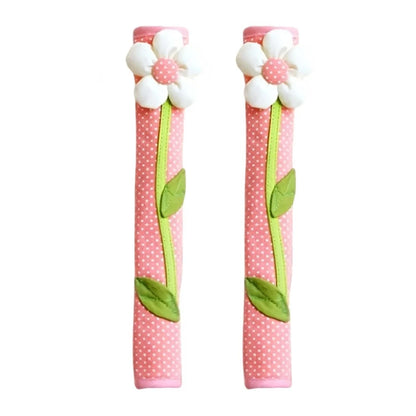 2Pcs Fabric Refrigerator Handle Covers for Oven Door Handles