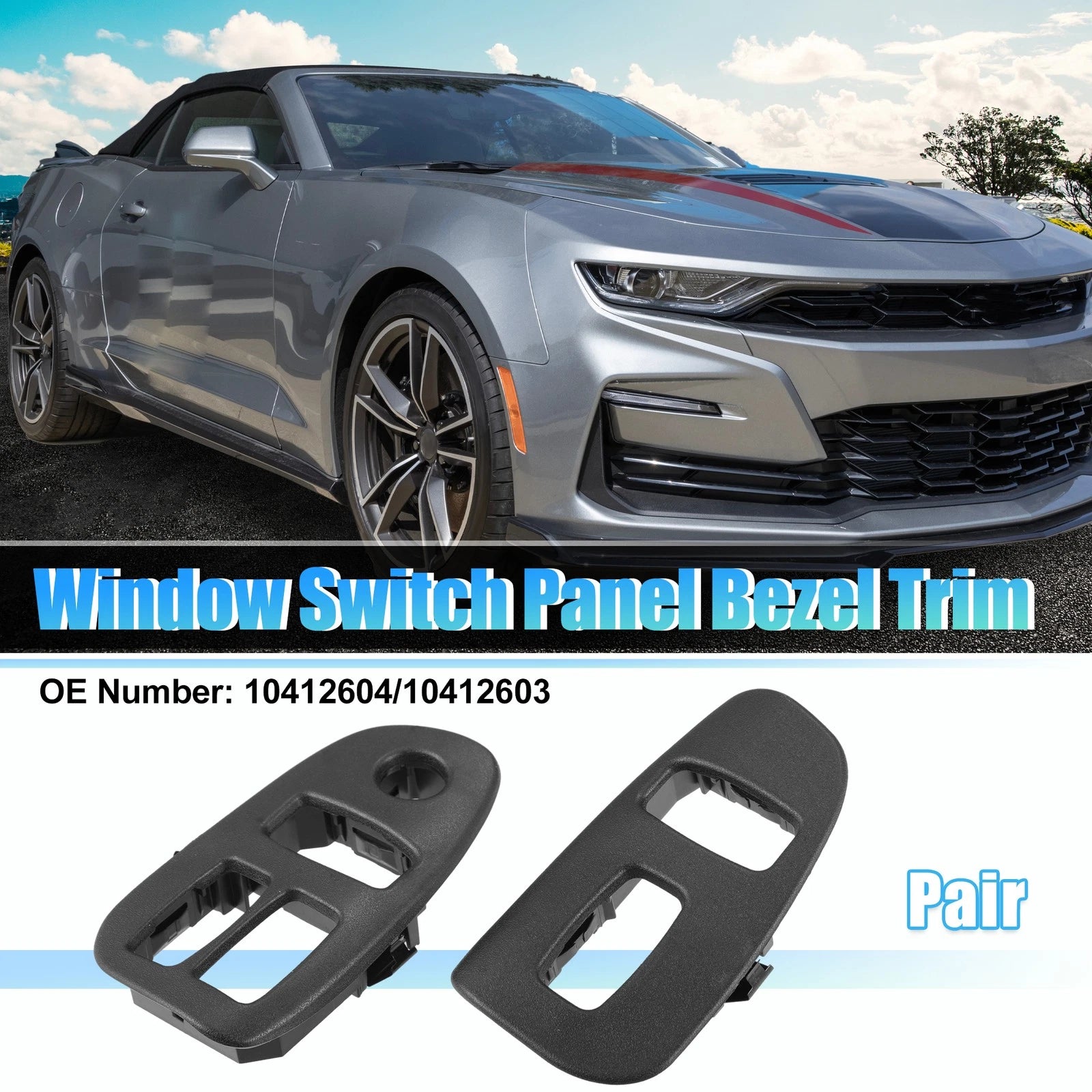 Window Switch Panel Pair Front Left Right for Chevy Silverado (2014–2018)