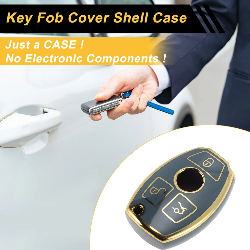 Key Case Gray TPU Silicone Protection for Mercedes-Benz A-Class (2019–2022)