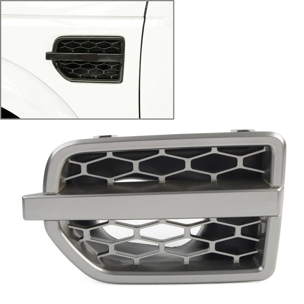 Front Grille Air Intake Fender Vent Grill Gray Left For Land Rover LR4 2010-2016
