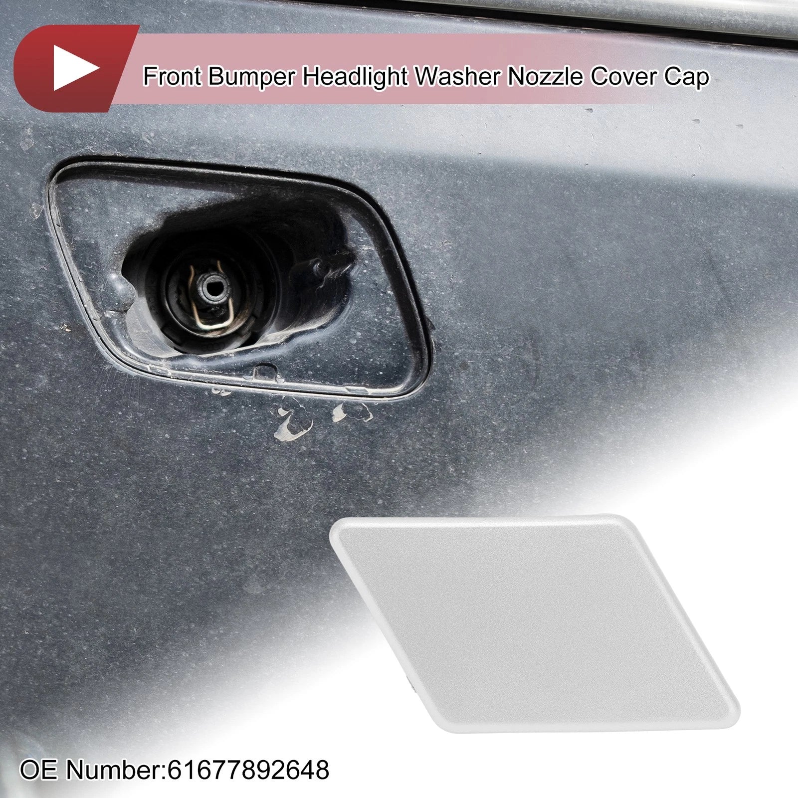 Headlight Washer Nozzle Cover Cap for BMW 328i 2012–2020