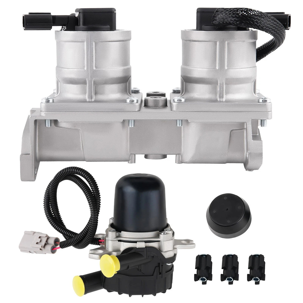 2Pcs Secondary Injection Air Pump & Check Valve for Toyota Sequoia (2001–2007) 176100S010