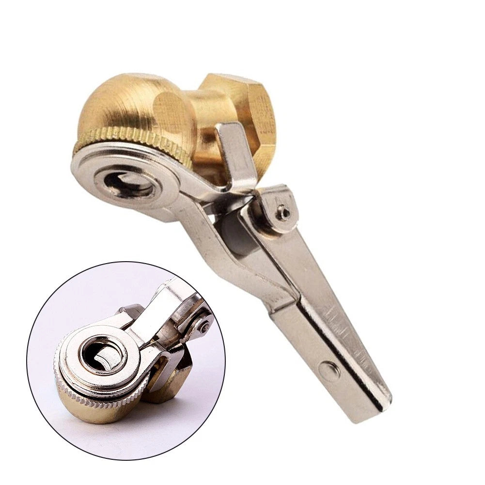 Inflator Valve Connector for Car Tires Made of High Quality Brass Material