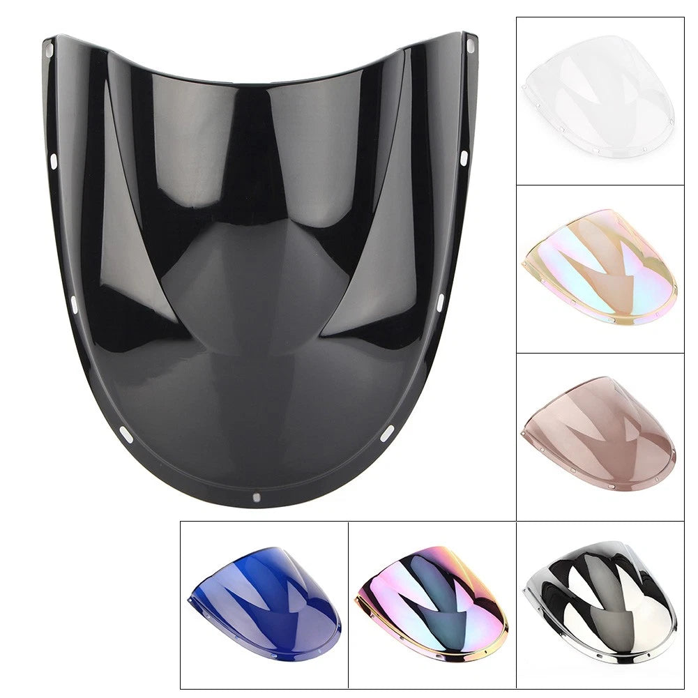 Black Front Double Bubble Windshield Screen For Ducati 748 916 996 998 94-02