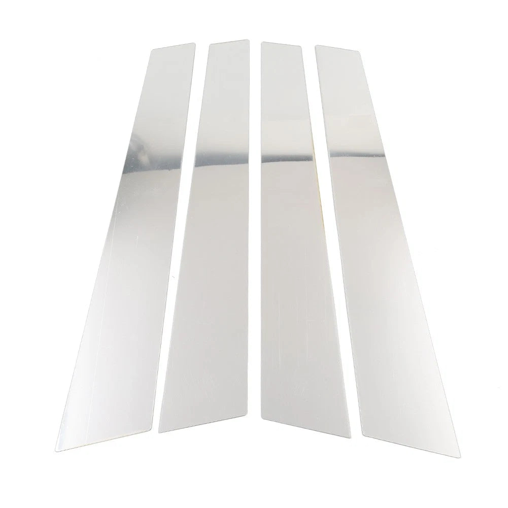 Pillar Post Door Window Cover Trim Kit for Porsche Panamera (2009–2016) Silver