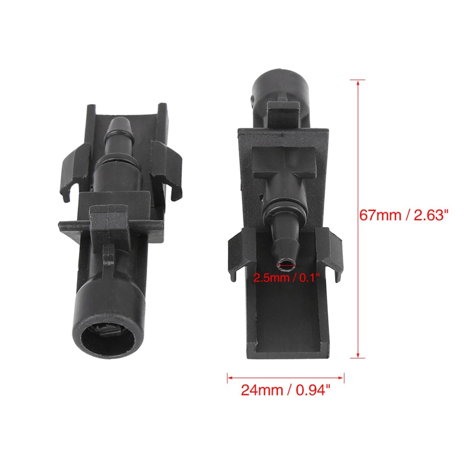Windshield Washer Nozzle 2pc Replacement for Honda HR-V CR-V Accord (2016–2022)