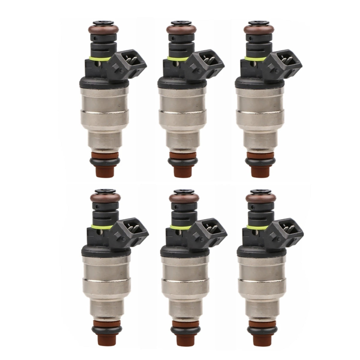 6PCS Flow Matched Fuel Injectors for Ford 2.3 2.9 3.0 3.8 4.9 5.0L (F47E-A2E)
