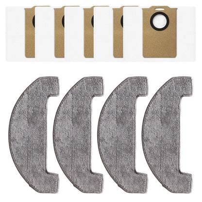 Replacement Mop Cloths and Dust Bags for Uninell UR3 Robot Vacuum