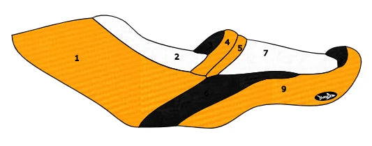 Seat Cover for Seadoo GTI LTD SE 2011–2018 (GTI 155 130) Blacktip Copper CF