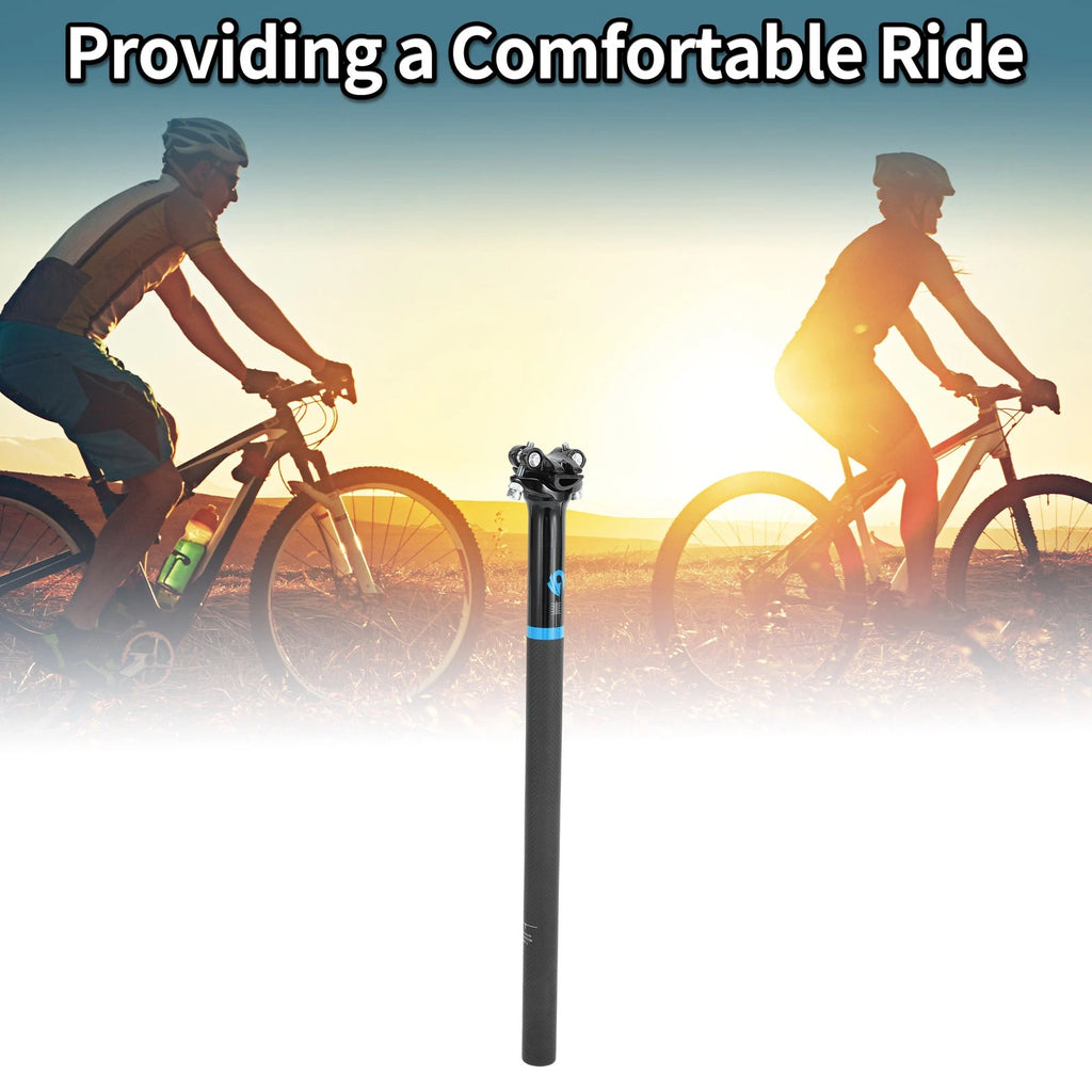Seat Post 27.2x450mm Replacement for Bike Saddle Tube Matte Black Gloss Black (—)