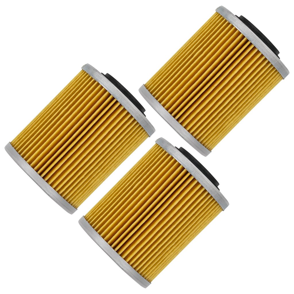 3 Pack Oil Filters Replacement for Can-Am Renegade 500 EFI (2008–2012)