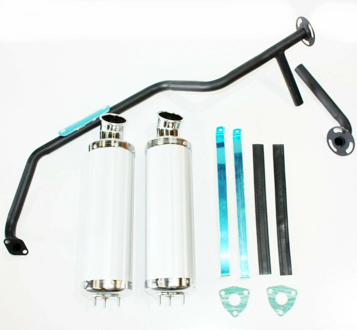 Twin Exhaust Pipe for GY6 150cc Bull Style ATV